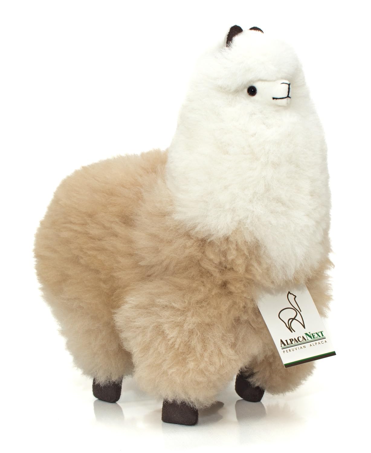 AlpacaNext Alpaca Stuffed Animal - 12 Inch | Handcrafted Peruvian Alpaca Fur Plush