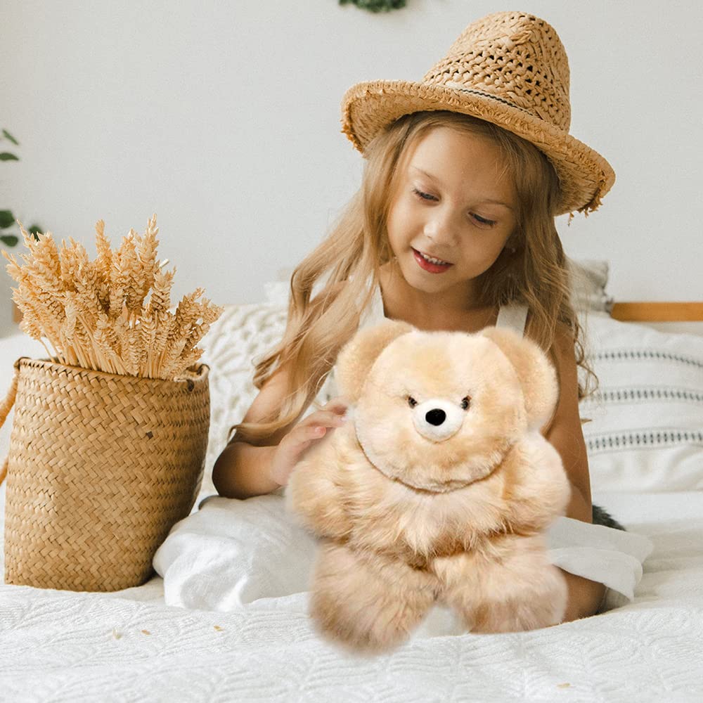 AlpacaNext 18-Inch Soft Baby Alpaca Teddy Bear – Handmade with Genuine Alpaca Fur