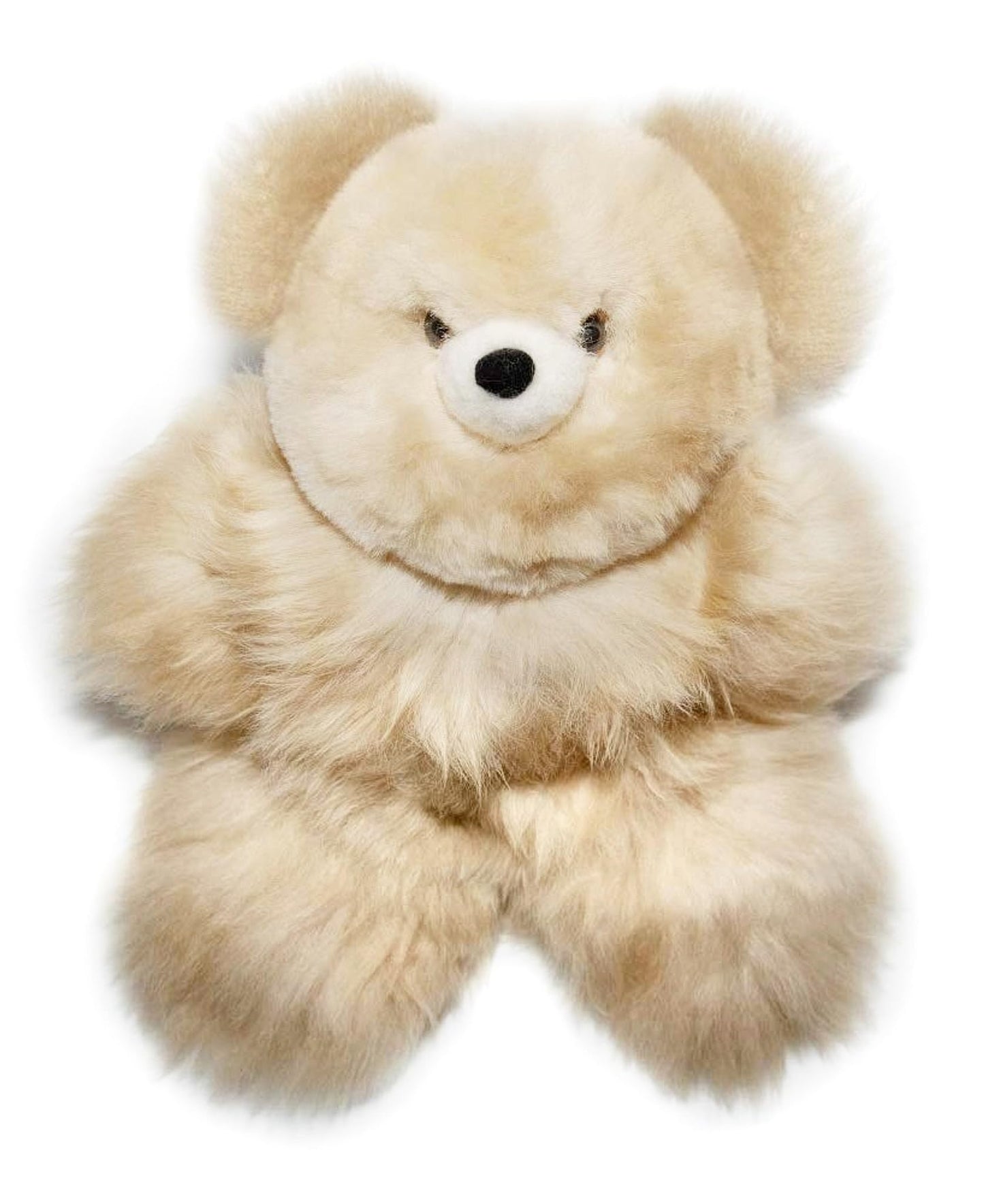 AlpacaNext 18-Inch Soft Baby Alpaca Teddy Bear – Handmade with Genuine Alpaca Fur