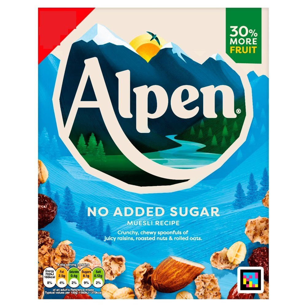 Alpen No Added Sugar PMP 550g