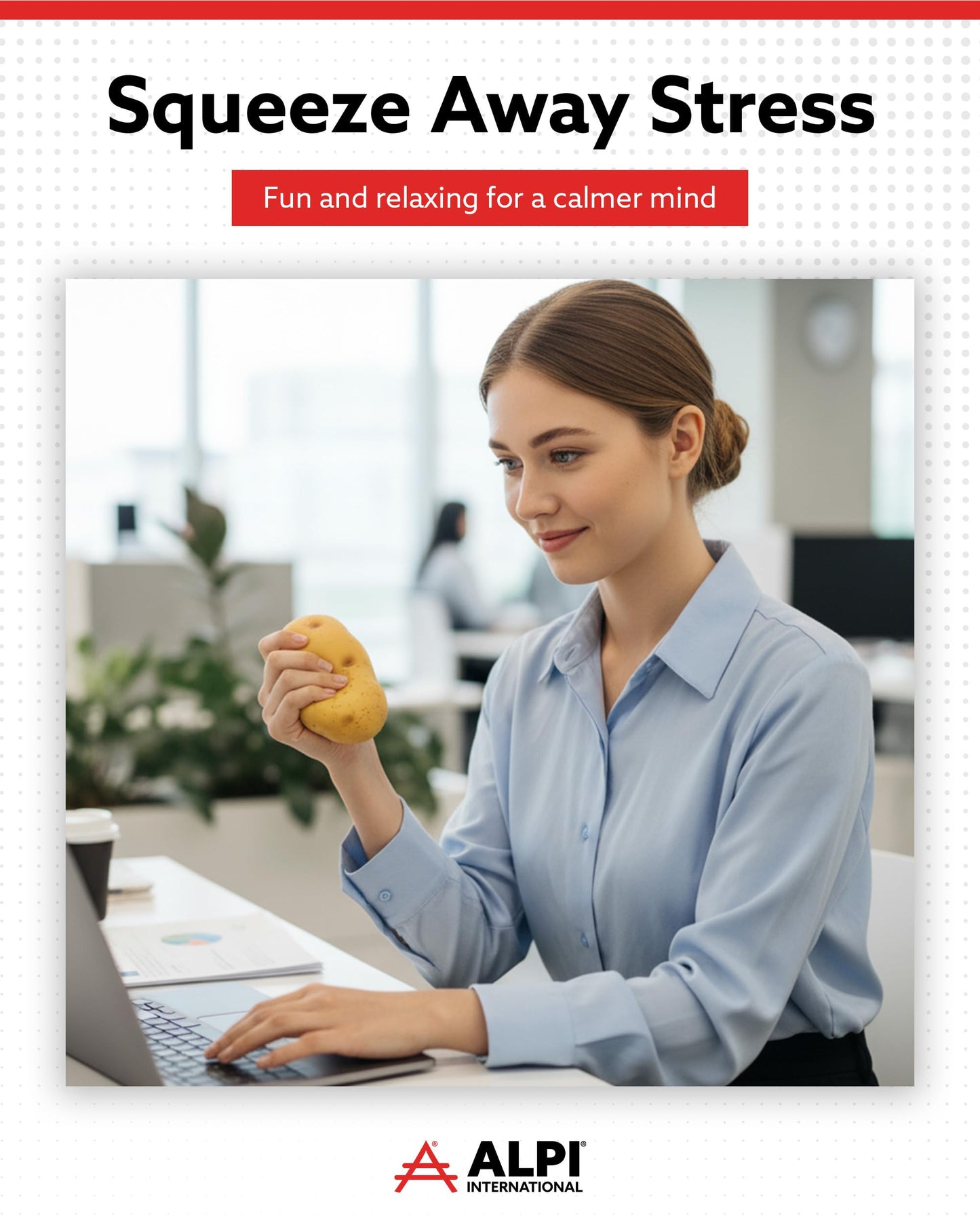 ALPI Potato Squishy Toys – Soft Squeeze Stress Ball for Adults | Funny Home or Office Gift