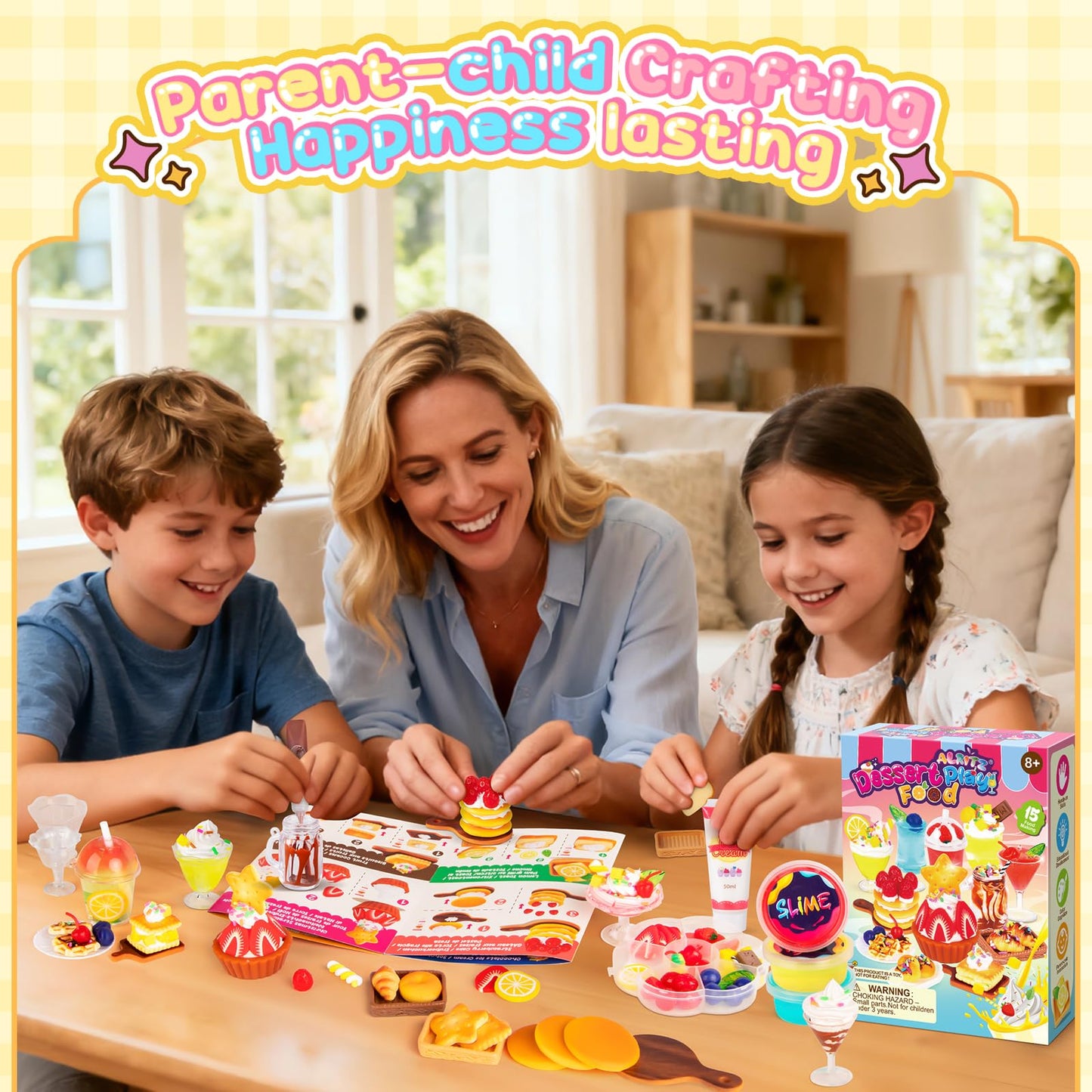 Alritz Miniature Food Toys Set – DIY Desserts & Drinks Craft Kit