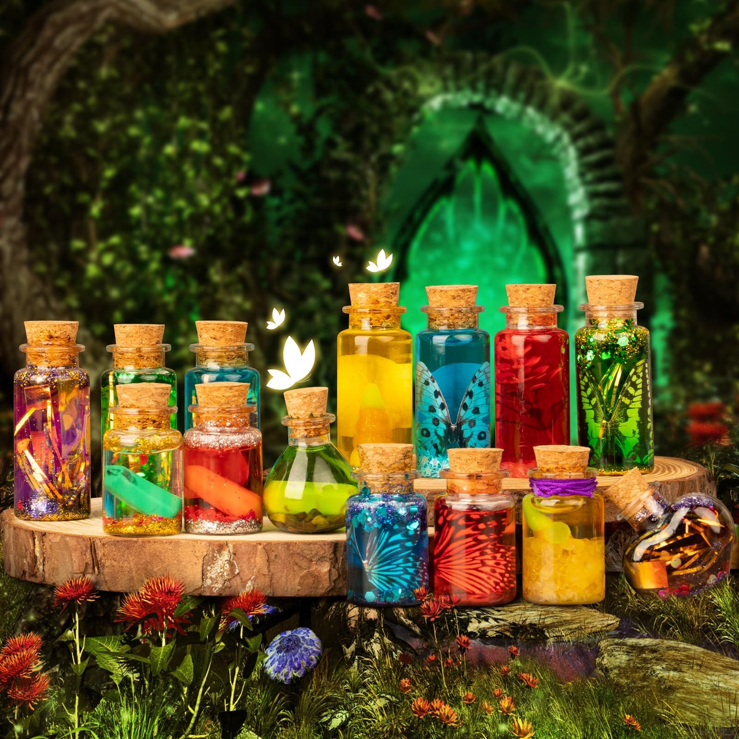 Alritz Fairy Potions Kit – 20 Magic Bottles, Decorations & Craft for Kids 6–12