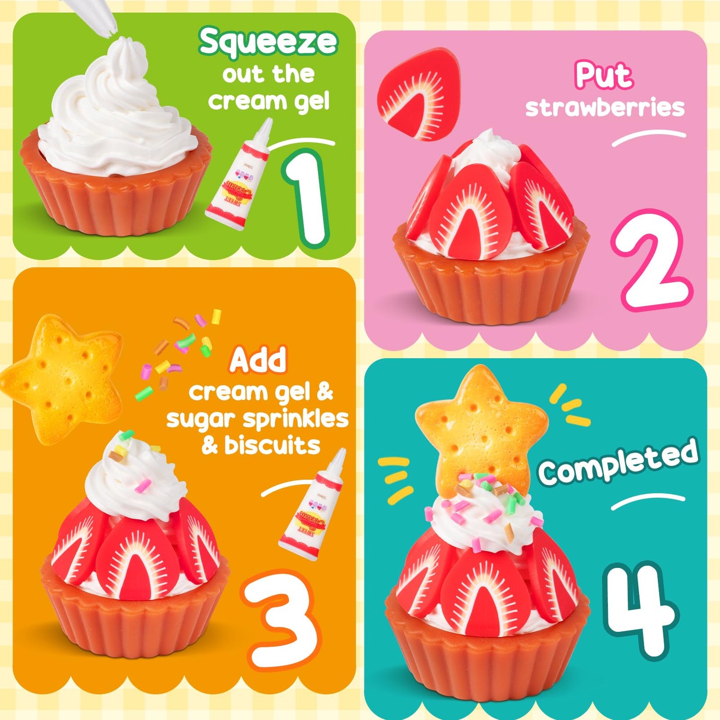 Alritz Miniature Food Toys Set – DIY Desserts & Drinks Craft Kit