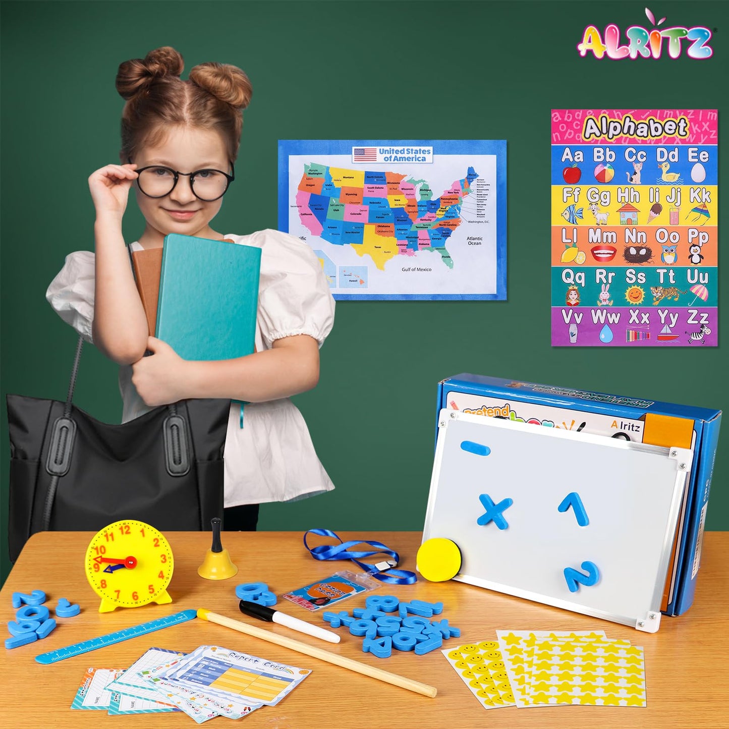 Alritz Pretend Play Teacher Set | Classroom Learning Kit for Kids Aged 5–12