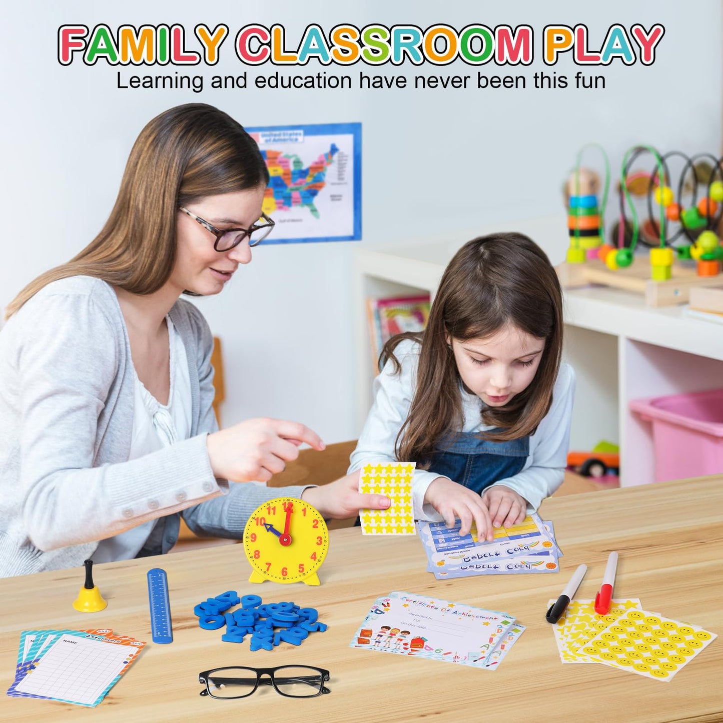 Alritz Pretend Play Teacher Set | Classroom Learning Kit for Kids Aged 5–12