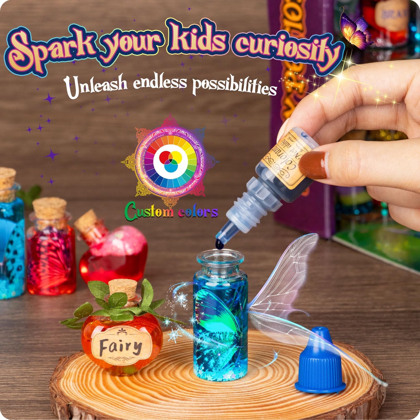 Alritz Fairy Potions Kit – 20 Magic Bottles, Decorations & Craft for Kids 6–12