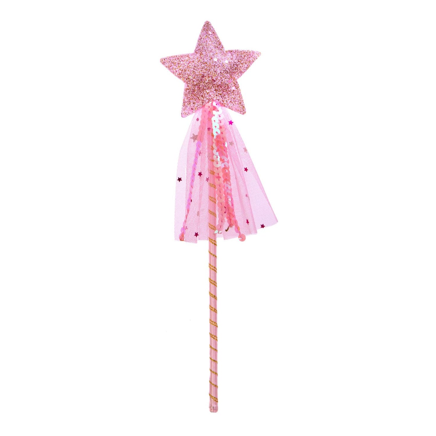 ALVOGIMOR 2-Pack Glitter Star Wand – Pink & Purple Princess Dress-Up Props