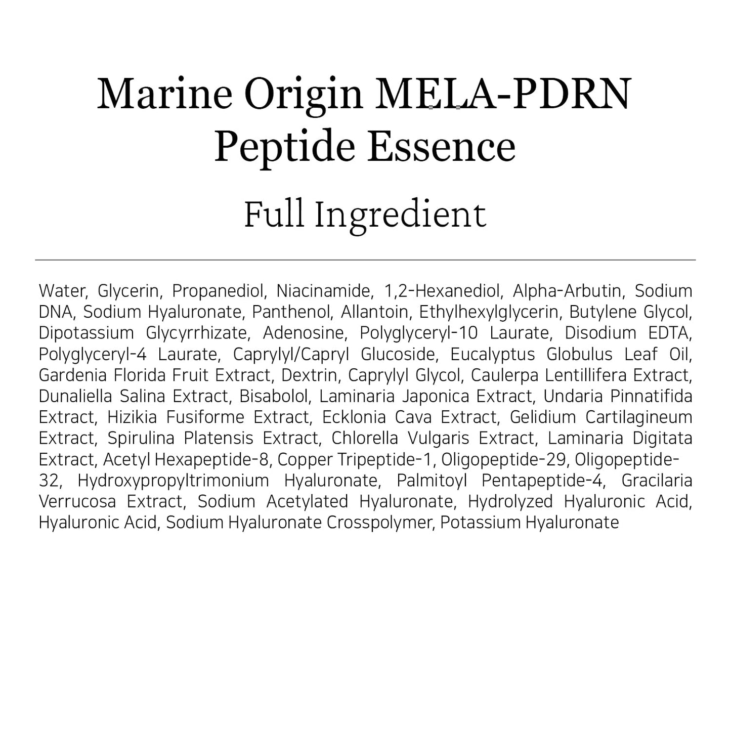 Always Be Pure Marine Origin Mela-PDRN Peptide Essence – Skin Renewal Serum with Salmon DNA & Niacinamide (150ml)