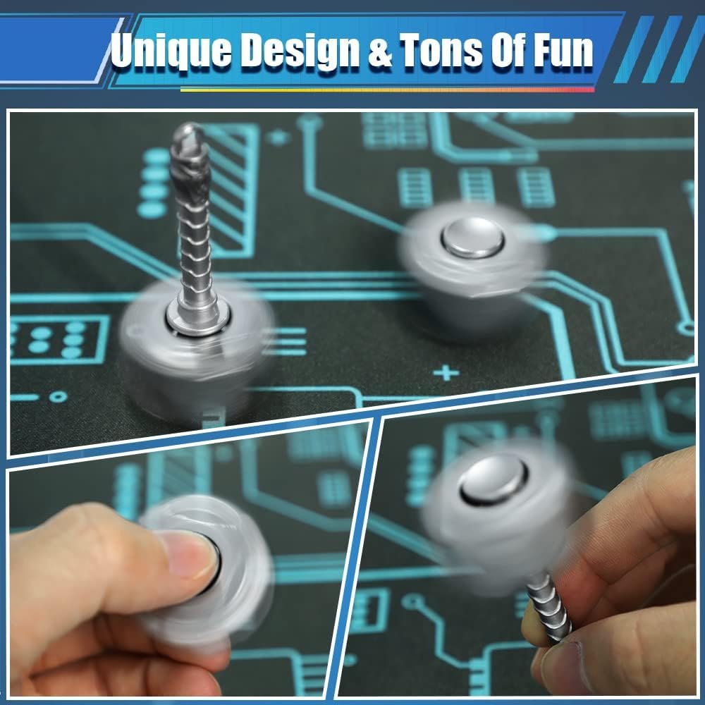 Amarlozn Cool Hammer Fidget Spinner Toy – 2-in-1 Hammer & Infinity Cube (2-Pack)