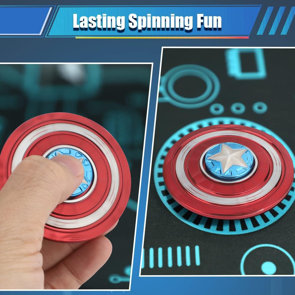 Amarlozn Cool Hammer Fidget Spinner Toy – 2-in-1 Hammer & Infinity Cube (2-Pack)