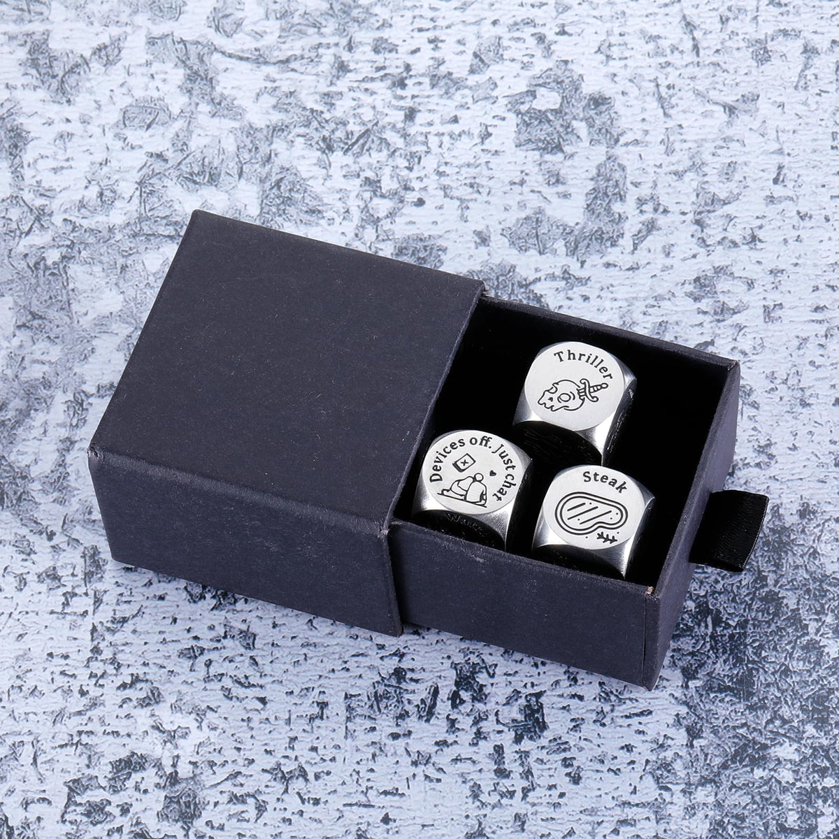 AMBREGRISSUN Food Decision Dice – Valentine’s Day Gifts for Him and Her | Funny Couple Gift Set