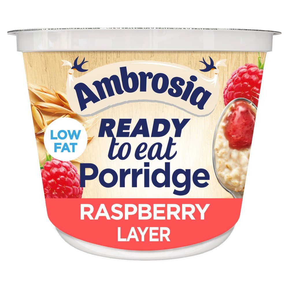 Ambrosia Ready to Eat Porridge Pot with Raspberry Layer PMP 210g (Case of 6)
