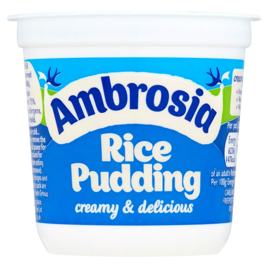 Ambrosia Ready To Eat Rice Pudding Pot 150g (Case of 6)