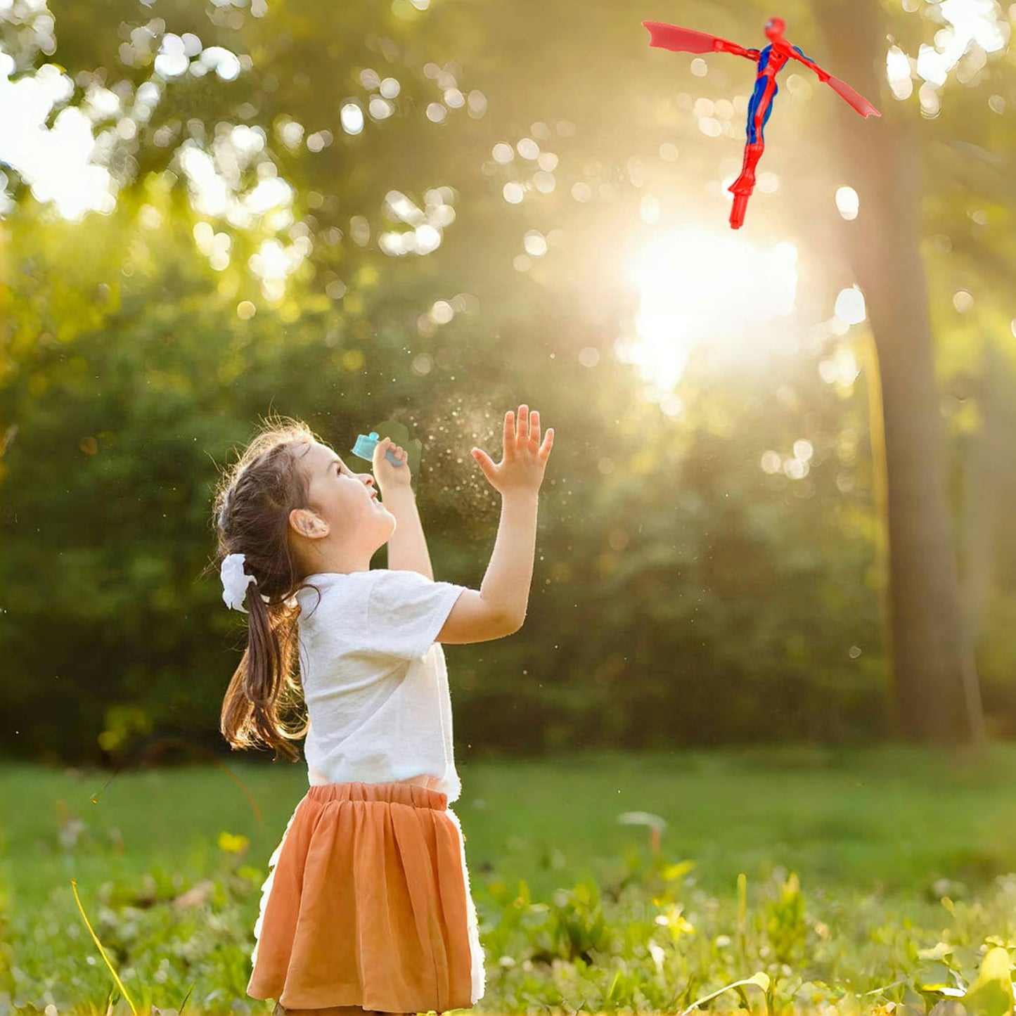 AMBXDE 3Pcs Super Hero Launcher – Cool Flying Drawstring Toys for Indoor & Outdoor Play