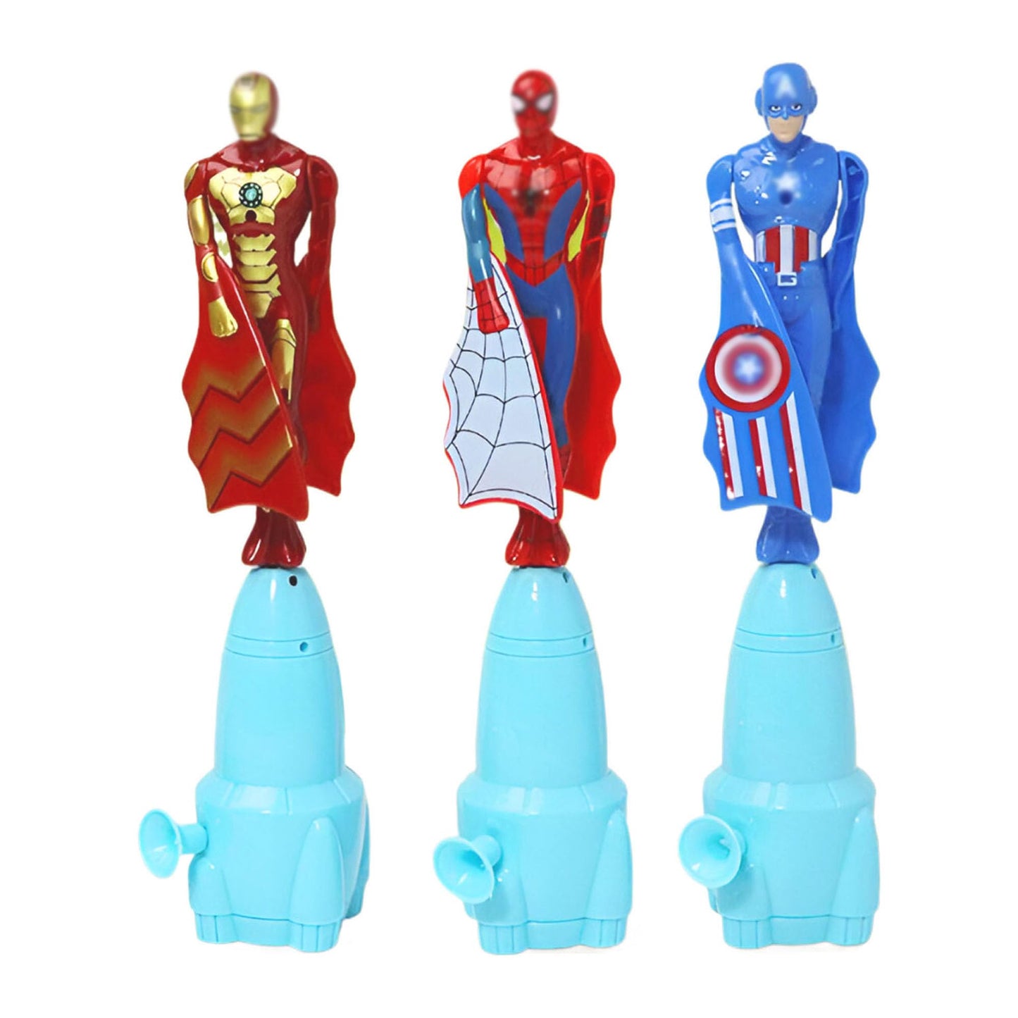AMBXDE 3Pcs Super Hero Launcher – Cool Flying Drawstring Toys for Indoor & Outdoor Play