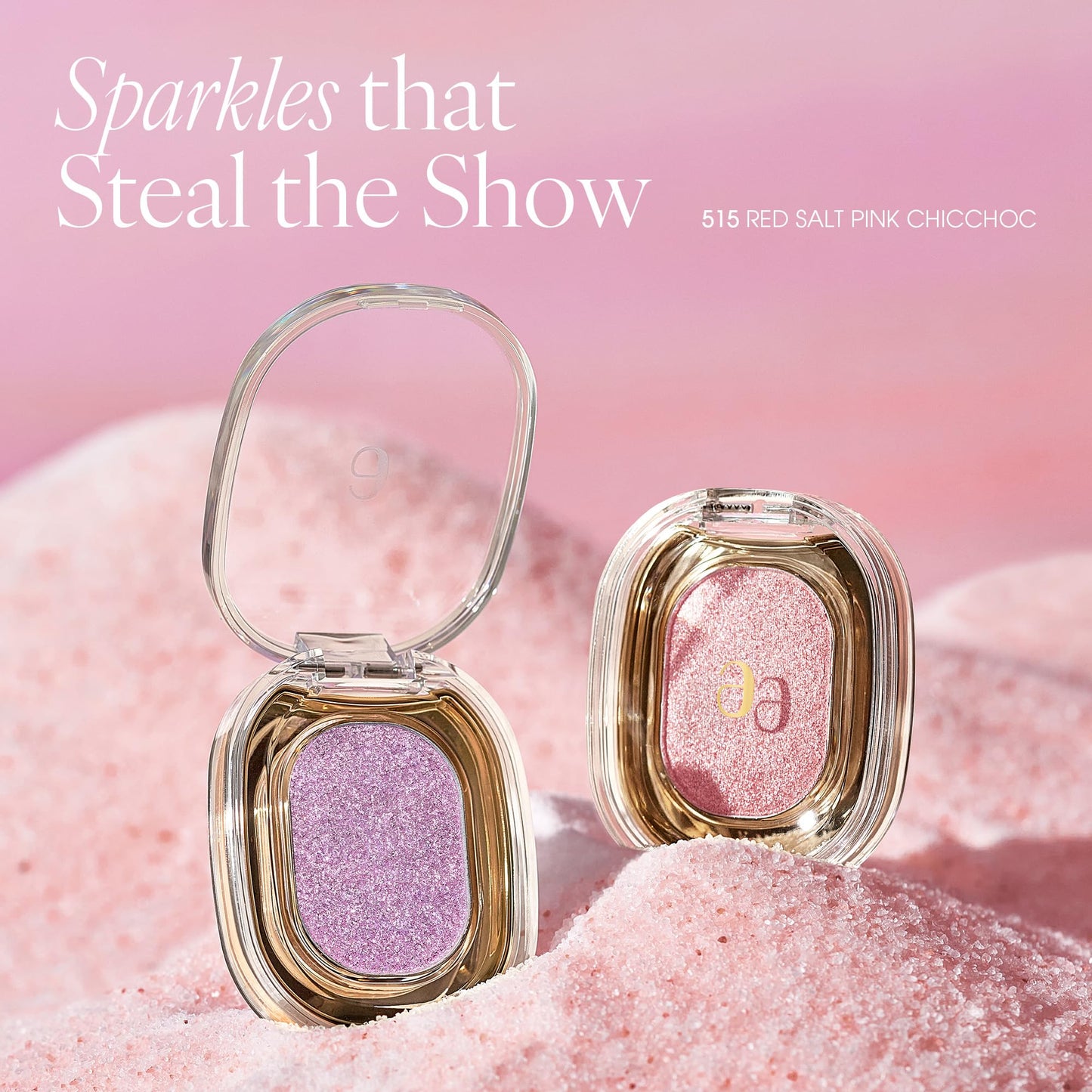 AmeliSeoul Sparkle Spot 515 Red Salt Pink Chicchoc – High Shine Glitter Eyeshadow
