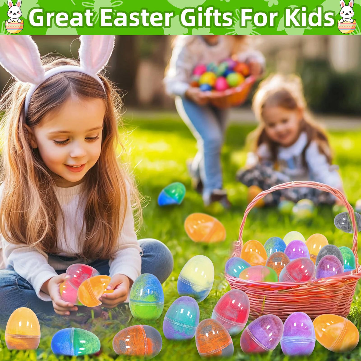 AMENON 12-Pack Easter Eggs Butter Slime — Fidget Toys for Easter Fun