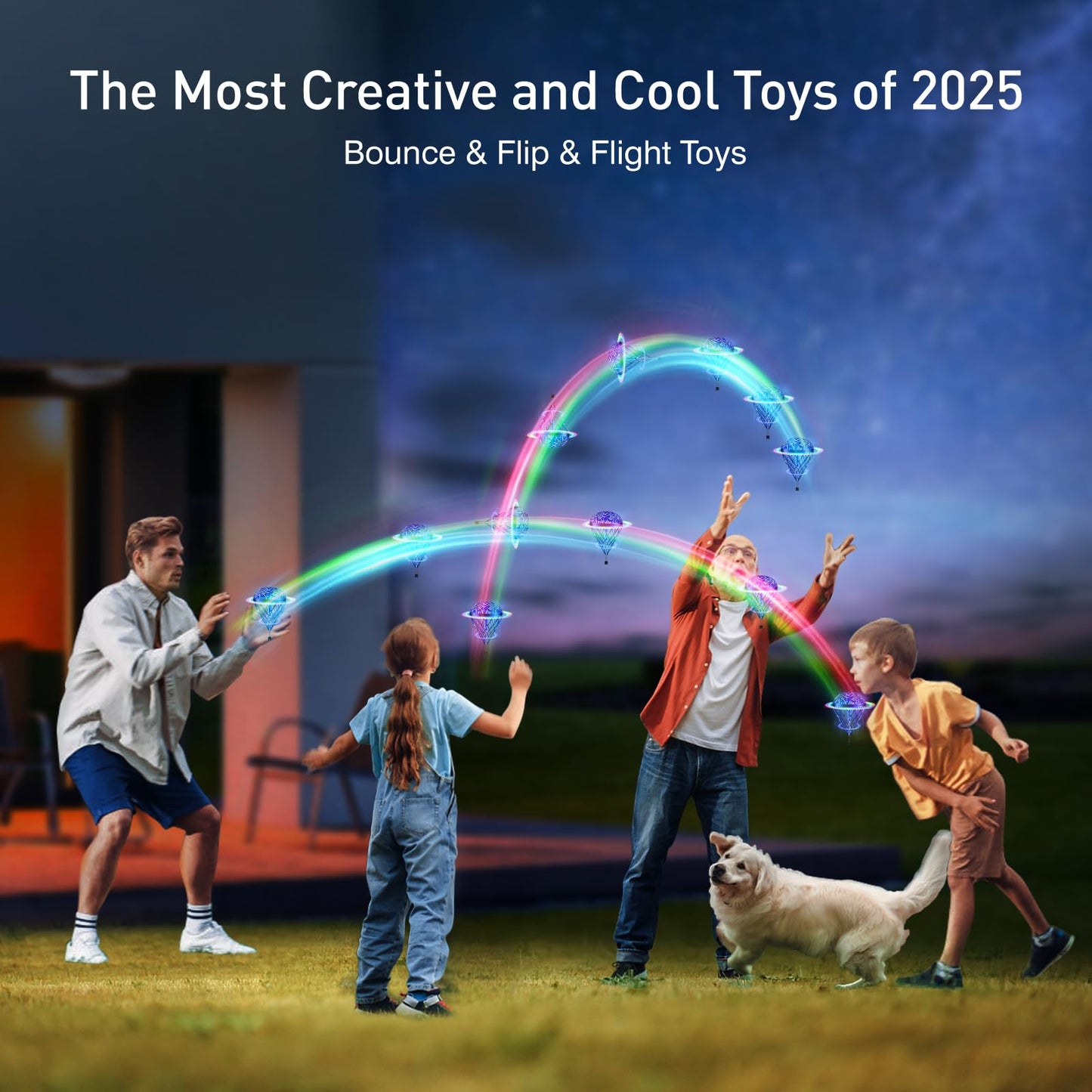 AMERFIST Flying Toy with AI Motion Control – Bounce, Flip & Flight for Creative Play