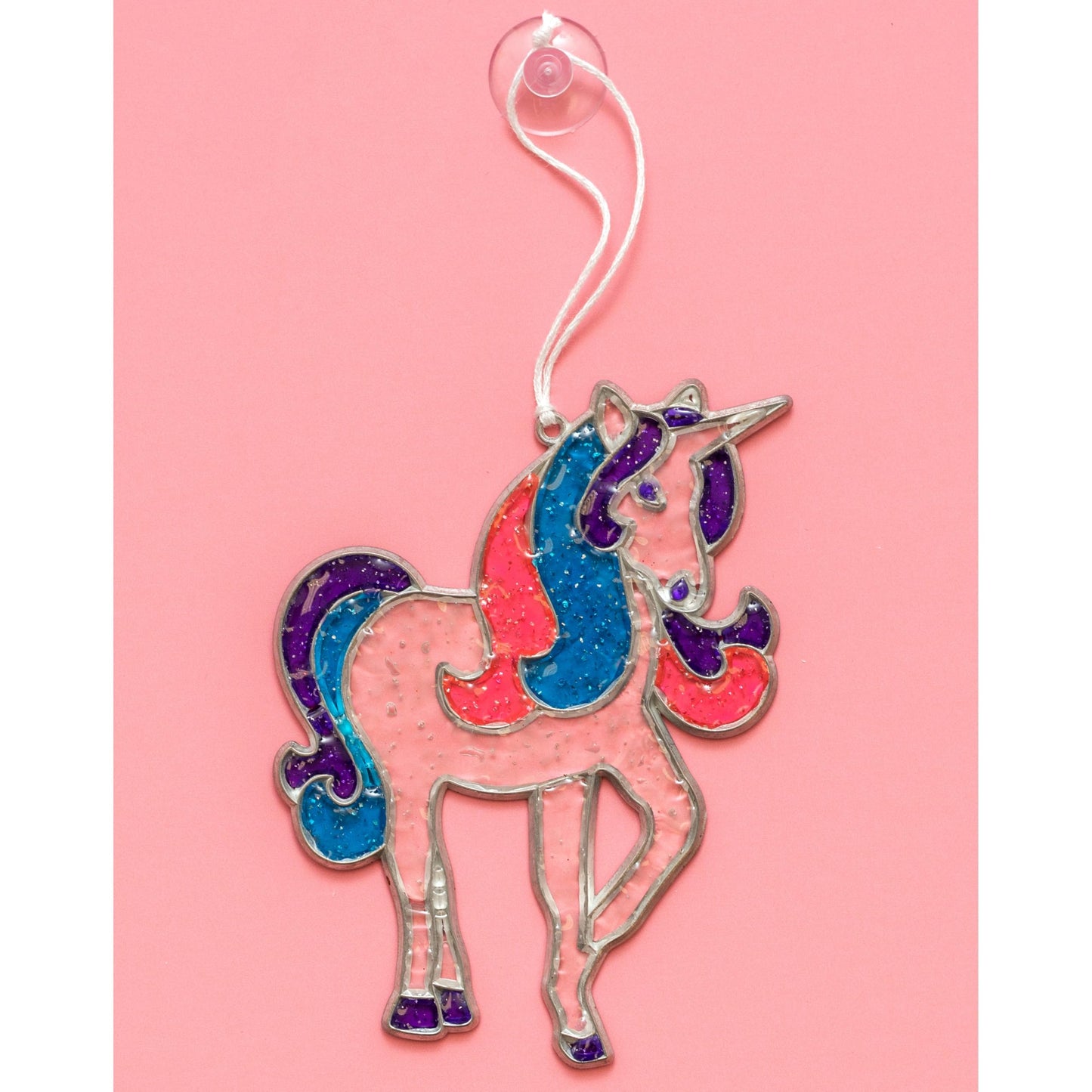 American Crafts Darice ColorBok Suncatcher Kit – Unicorn Frame, 5.5 in
