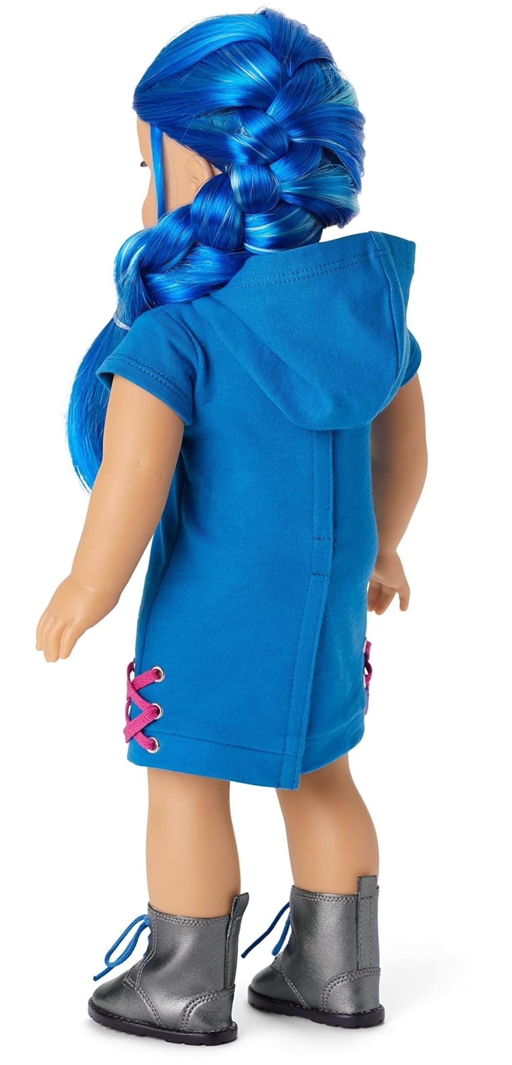 American Girl Truly Me 18-Inch Doll #90 – Blue Eyes, Long Blue Hair, Skater Dress + Book