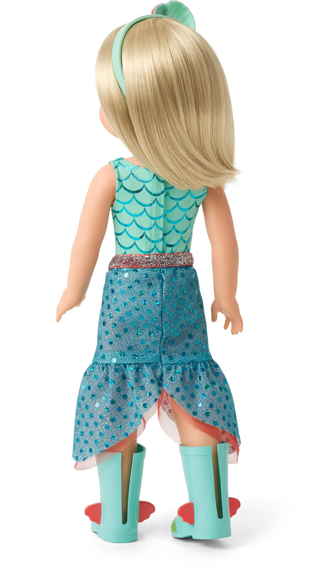 American Girl WellieWishers Camille Doll 14.5-Inch — Blue Leotard, Mermaid Skirt, Headband & Boots