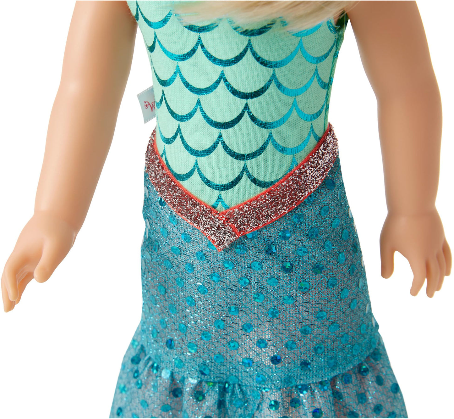 American Girl WellieWishers Camille Doll 14.5-Inch — Blue Leotard, Mermaid Skirt, Headband & Boots