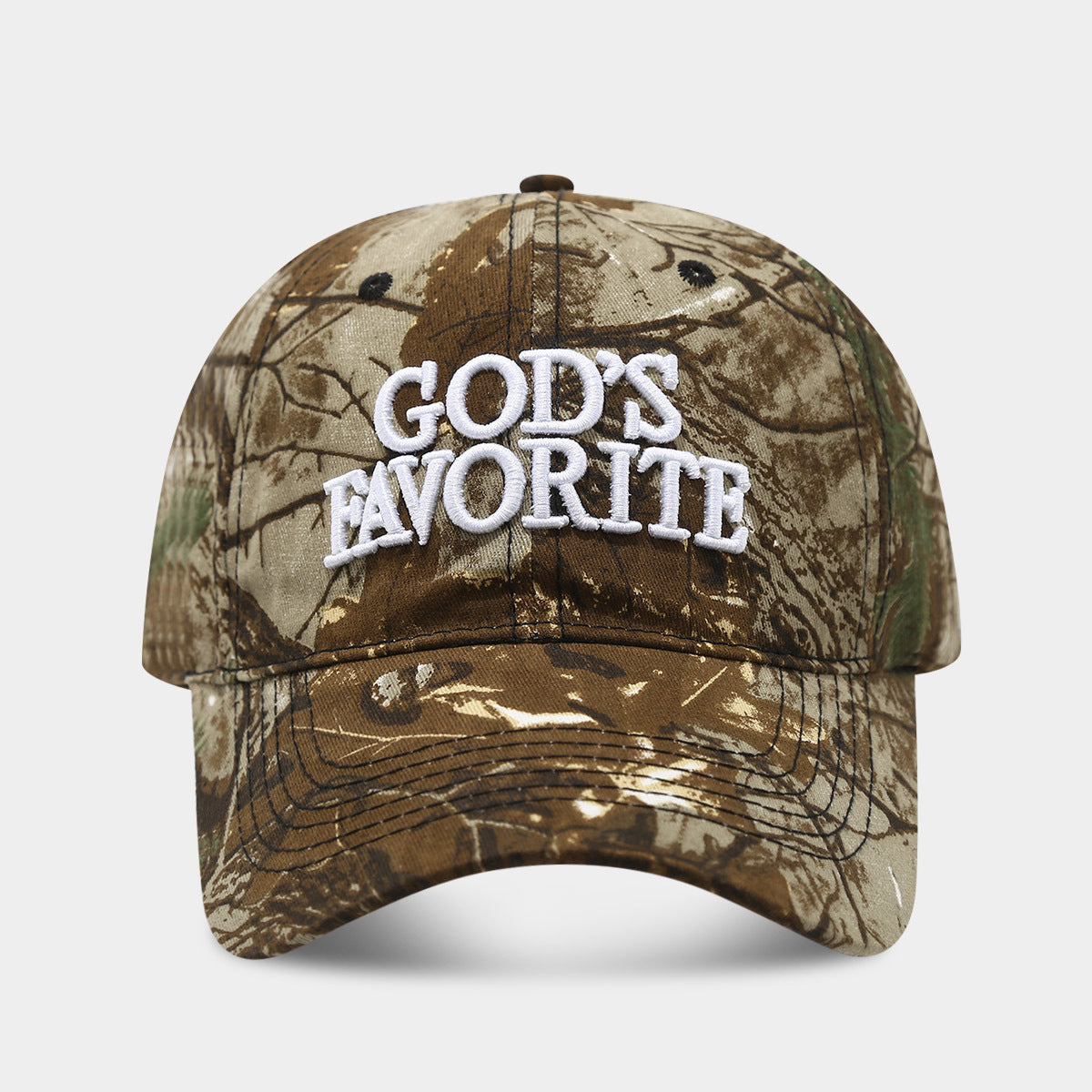 American Retro Baseball Cap, Outdoor Jungle Camouflage Distressed Hat