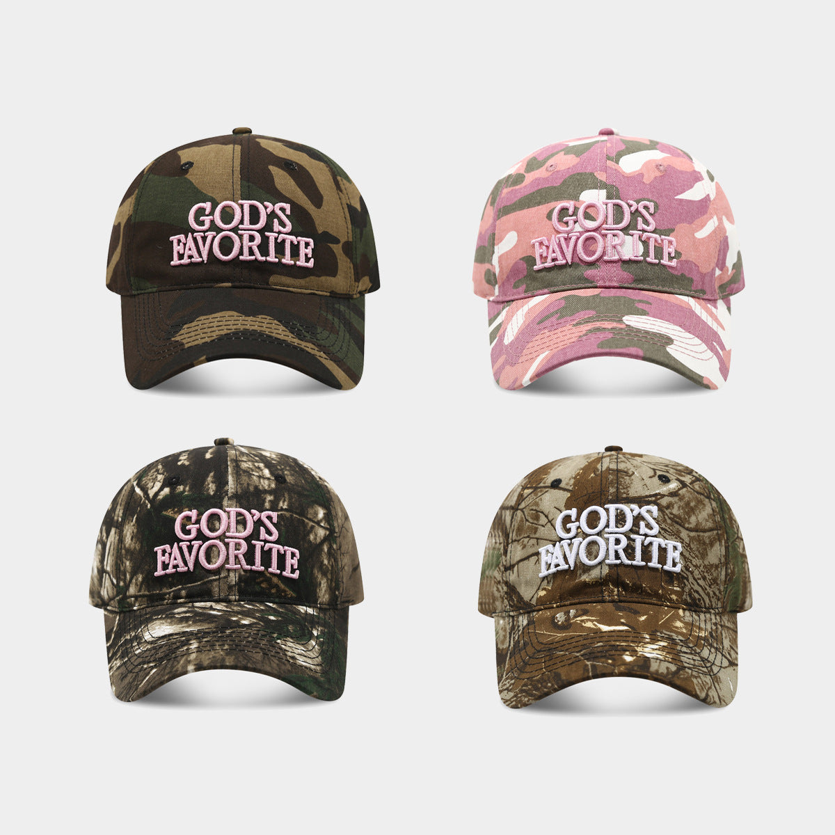 American Retro Baseball Cap, Outdoor Jungle Camouflage Distressed Hat