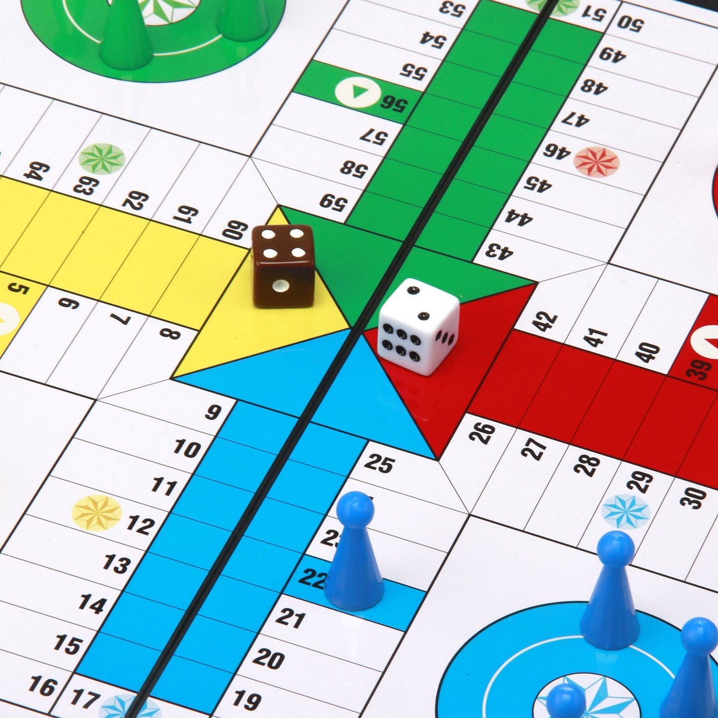 Amerous 10-Inch Folding Magnetic Ludo Go Board Set | Travel-Friendly Family Game