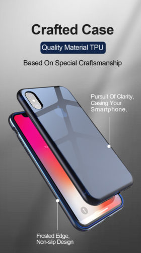 Dux Ducis Light Series Blue Case - For iPhone X