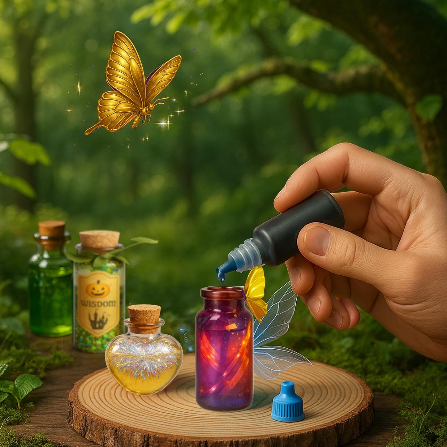 AMIZEY Potion Kits for Kids – 20 Bottles with Magic Growing Crystal (Ages 6–12)