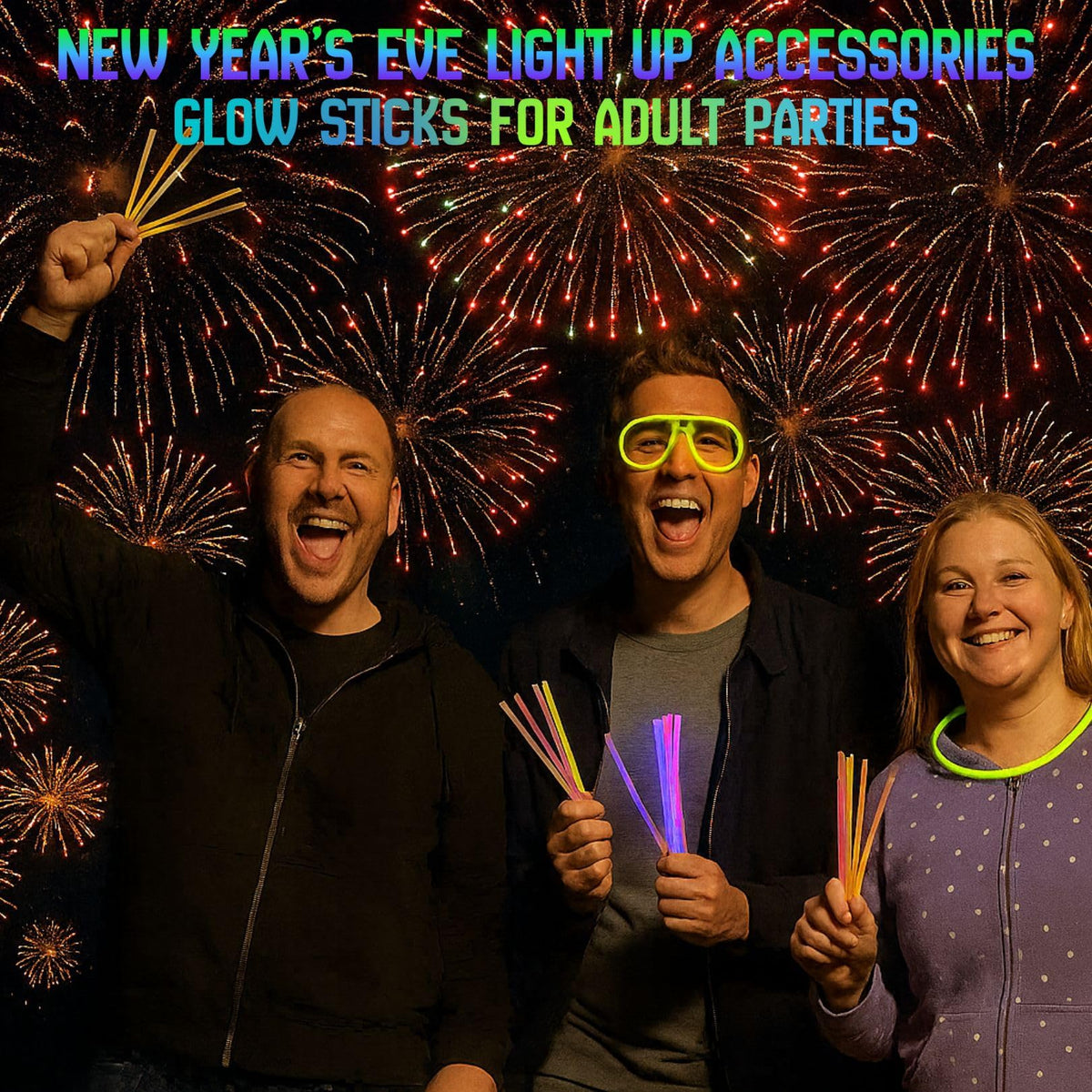 Ammy Glow 205 Pcs Glow Sticks Bulk Pack – Bracelets & Necklaces, Tube Packed