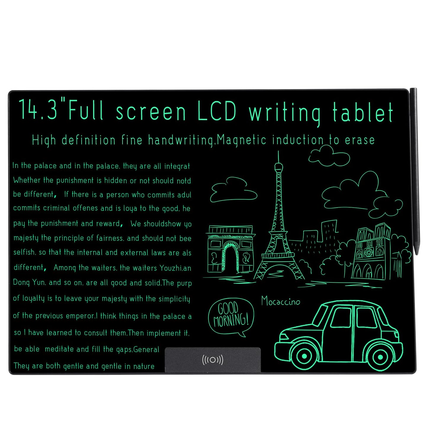 Amoretti Sonnet 14.3-Inch Writing Tablet | Ultra-Slim LCD Notepad