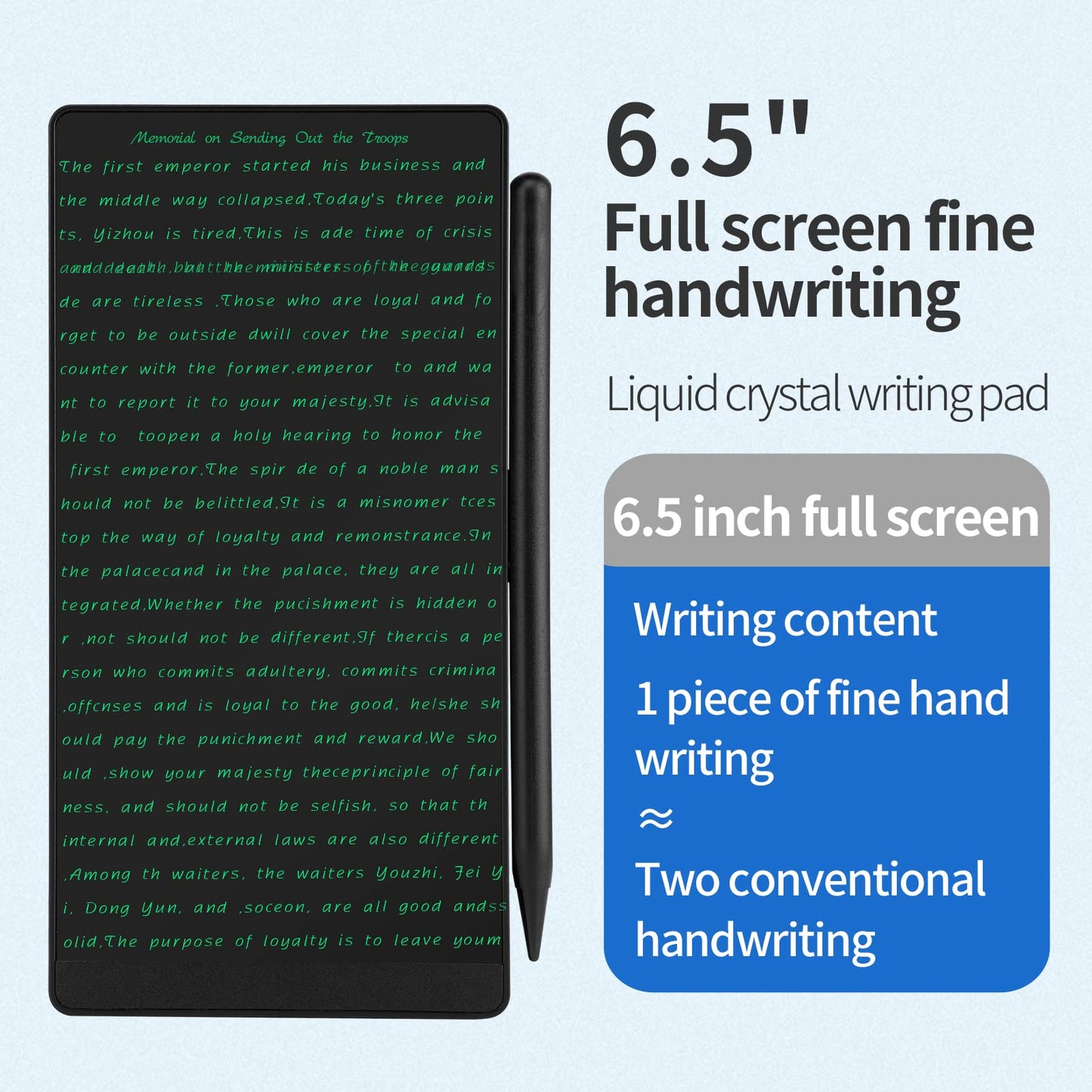 Amoretti Sonnet Mini LCD Writing Tablet – 6.5in Erasable Sketch Pad