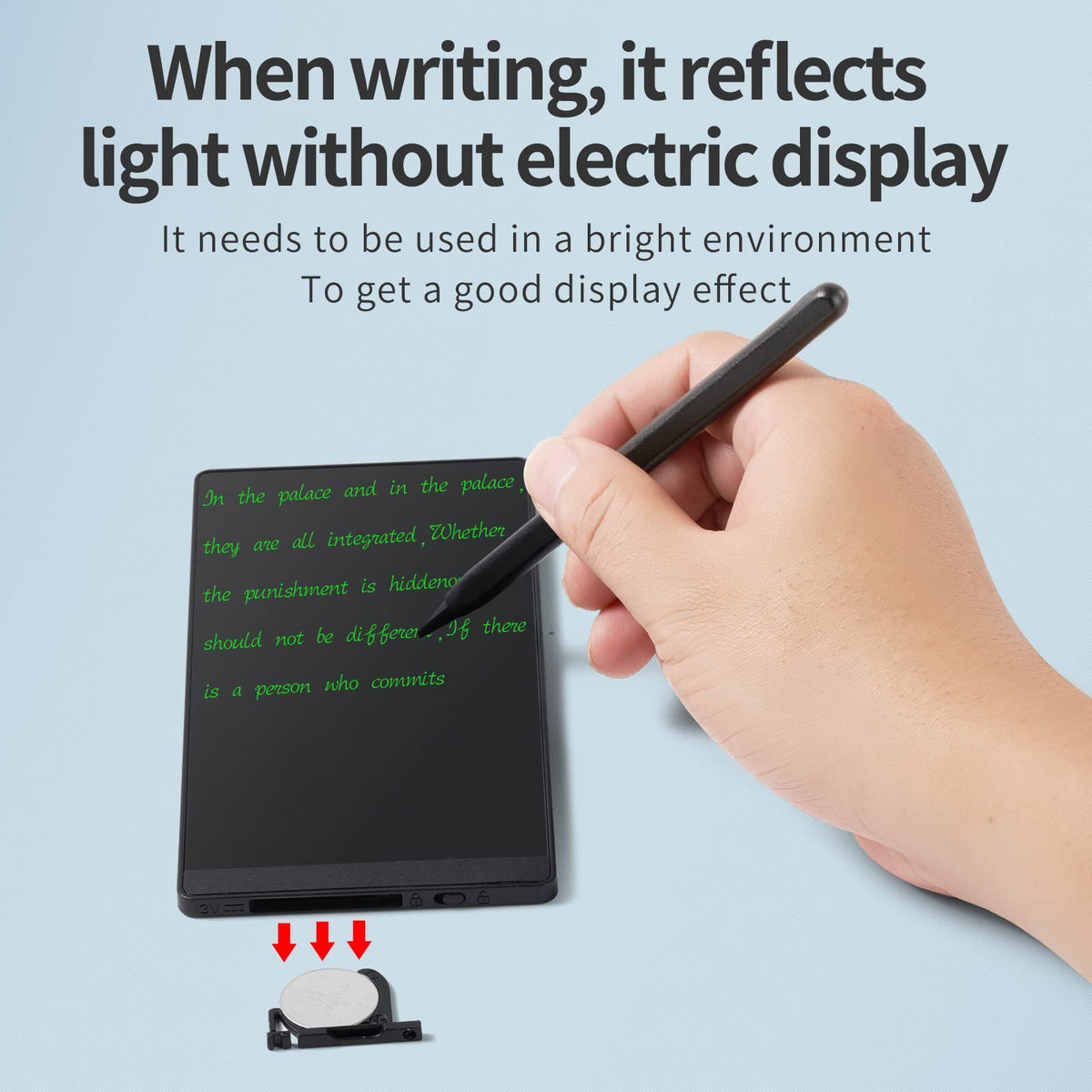 Amoretti Sonnet Mini LCD Writing Tablet – 6.5in Erasable Sketch Pad