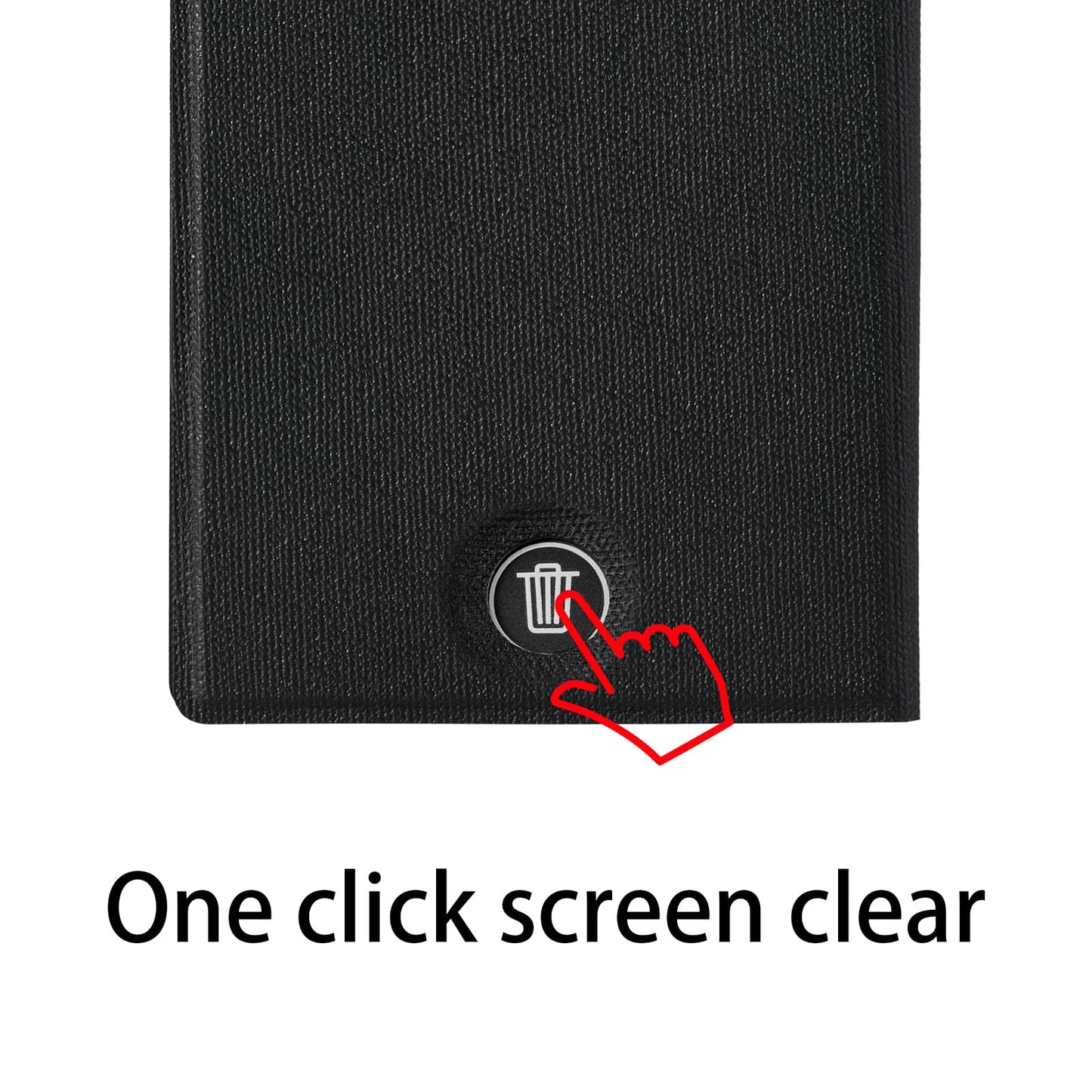 Amoretti Sonnet Mini LCD Writing Tablet – 6.5-inch Erasable Portable Pad with Leather Case