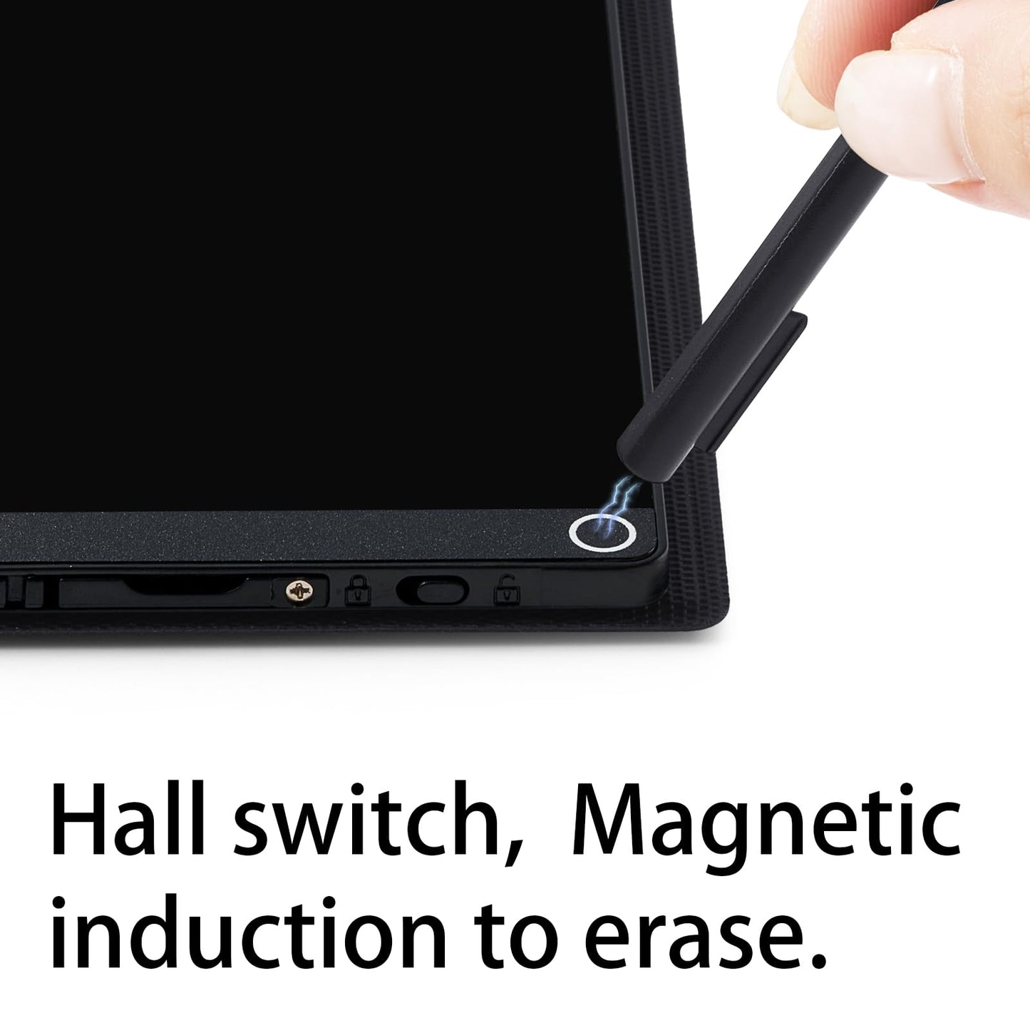 Amoretti Sonnet Mini LCD Writing Tablet – 6.5-inch Erasable Portable Pad with Leather Case