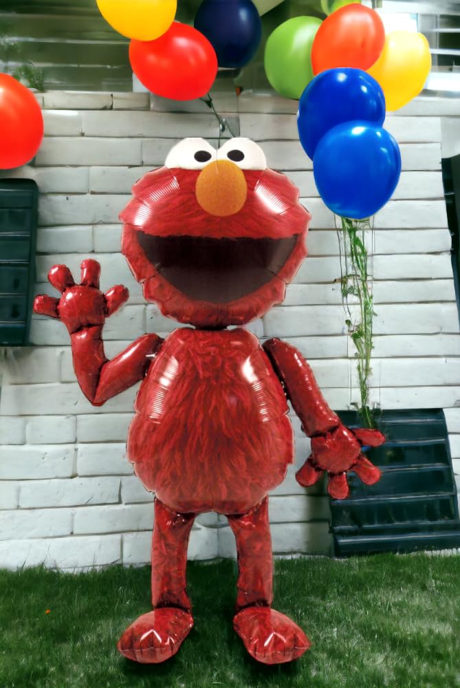 Amscan Mayflower Elmo AirWalker 54in Foil Balloon - Red Supersize | Party Decor