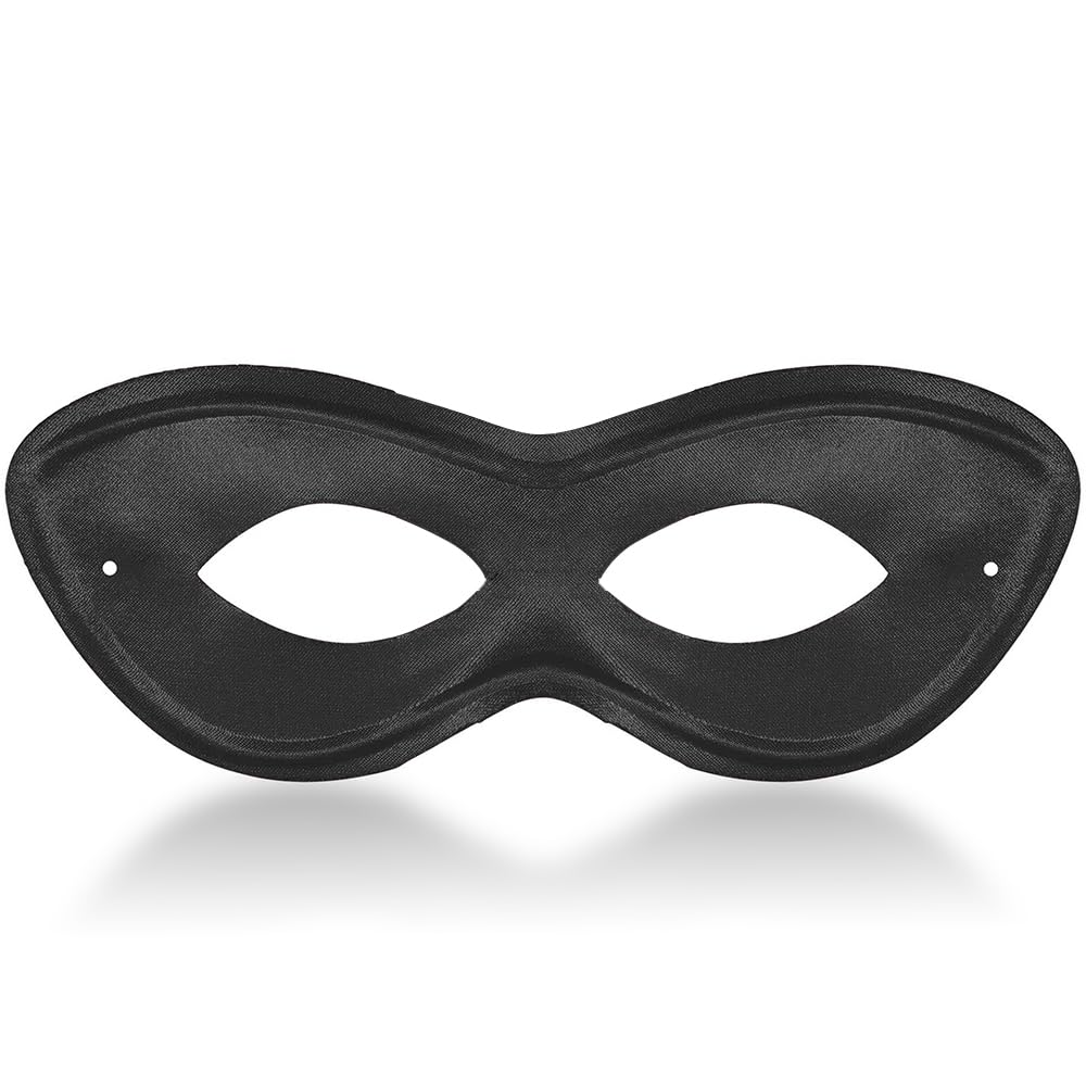 Amscan Game Ready Team Spirit Mask – Black Fabric Eye Mask for Parties & Cosplay | One Size