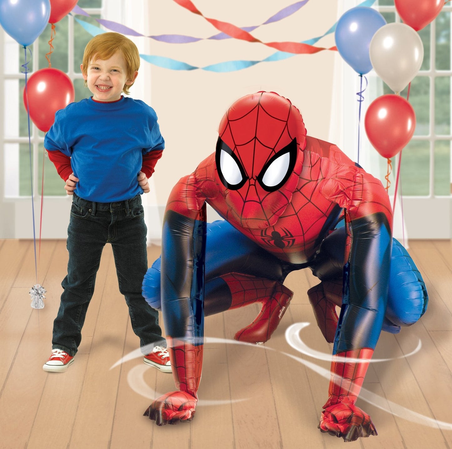 Amscan Anagram Spider-Man Gliding Balloon - Giant 36-Inch Airwalker