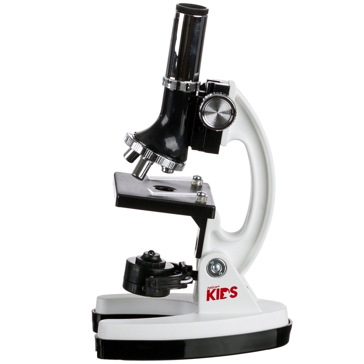 AmScope M30-ABS-KT2-W-WM 1200X Kids Microscope Kit – 52-Piece Set with LED Light, Case & Slides