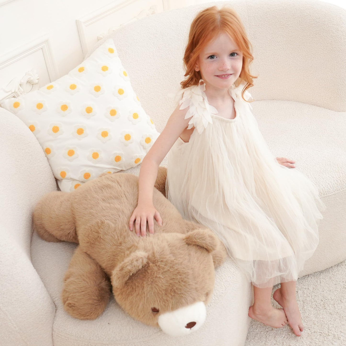AmyToo Weighted Bear Plush 25in, 4.5 lb – Cozy Hug Toy for All Ages