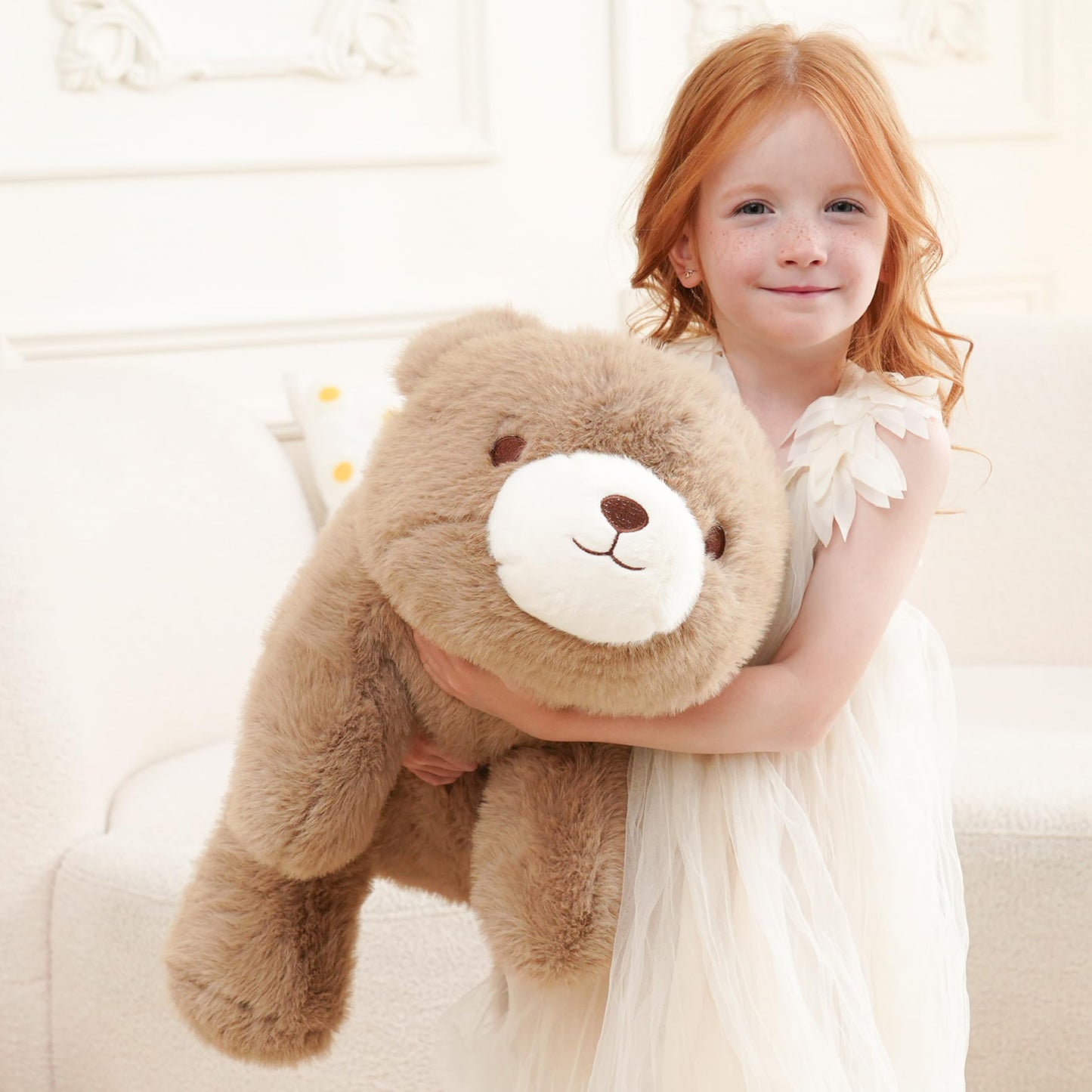 AmyToo Weighted Bear Plush 25in, 4.5 lb – Cozy Hug Toy for All Ages