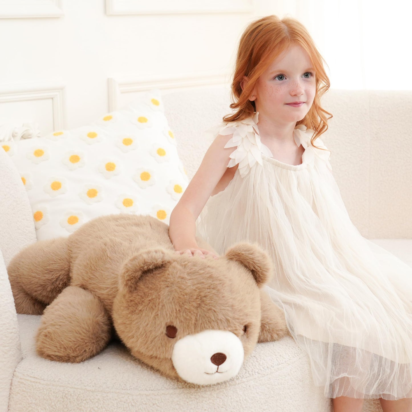 AmyToo Weighted Bear Plush 25in, 4.5 lb – Cozy Hug Toy for All Ages