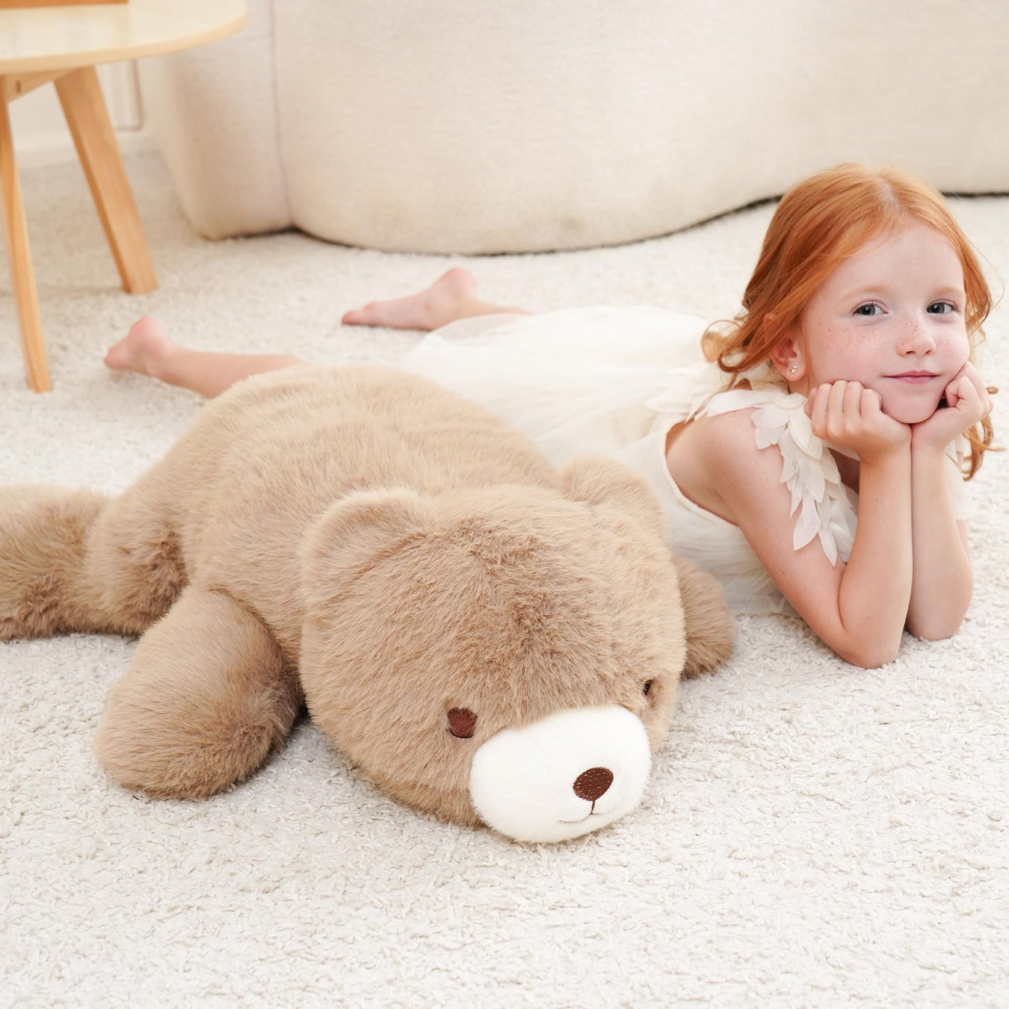 AmyToo Weighted Bear Plush 25in, 4.5 lb – Cozy Hug Toy for All Ages