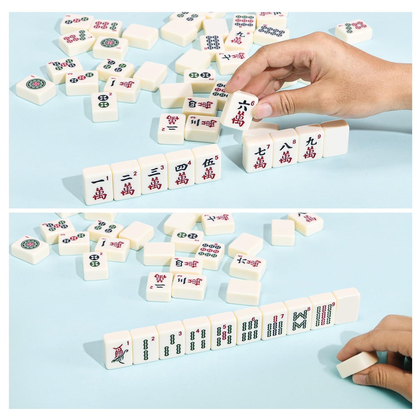 ANABIUP American Mahjong 166-Tile Creamy White Set — Complete Game