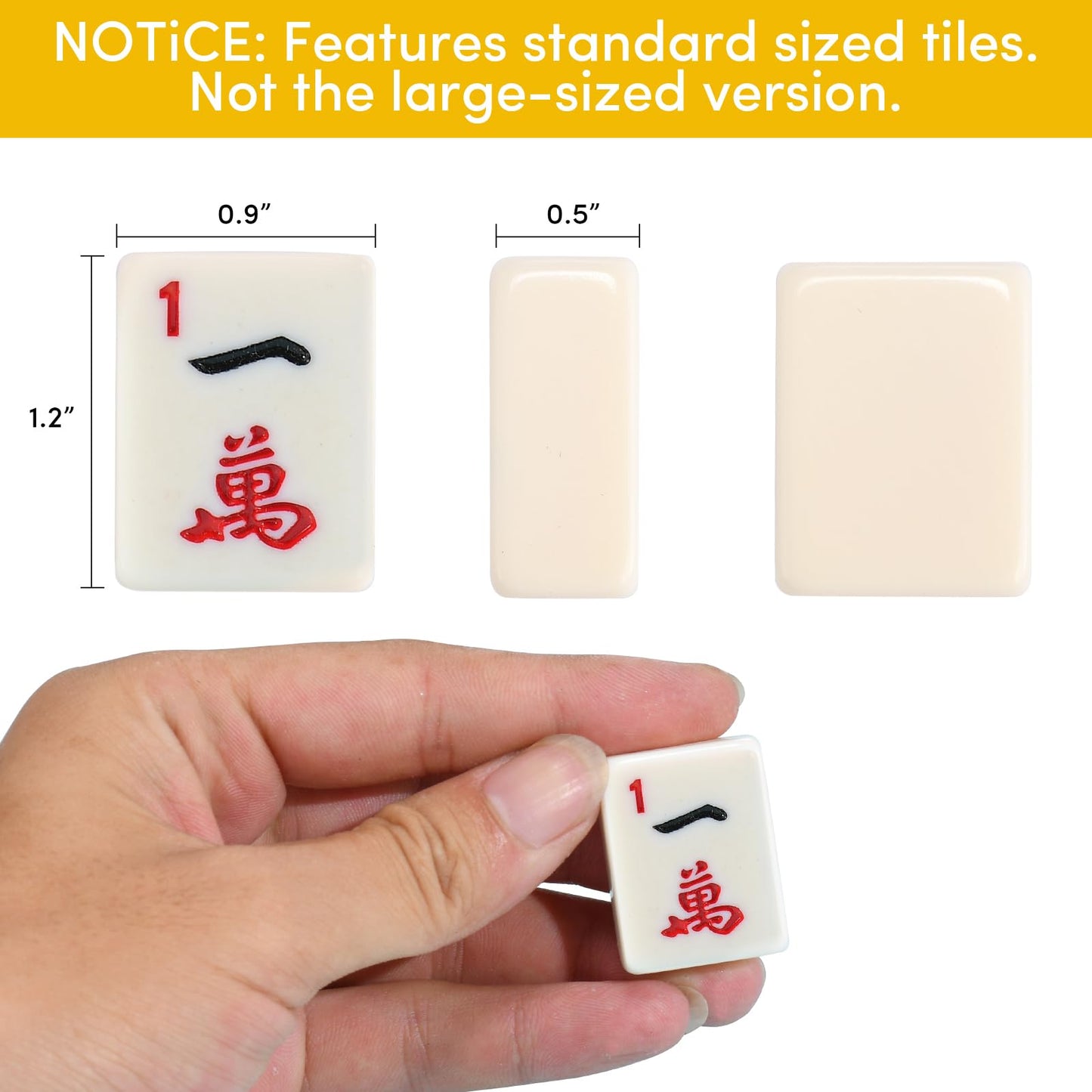 ANABIUP American Mahjong 166-Tile Creamy White Set — Complete Game