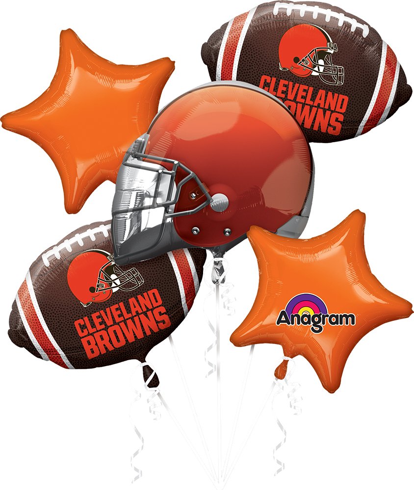 Anagram Cleveland Browns 5 Piece NFL Balloon Bouquet – Game Day Decor