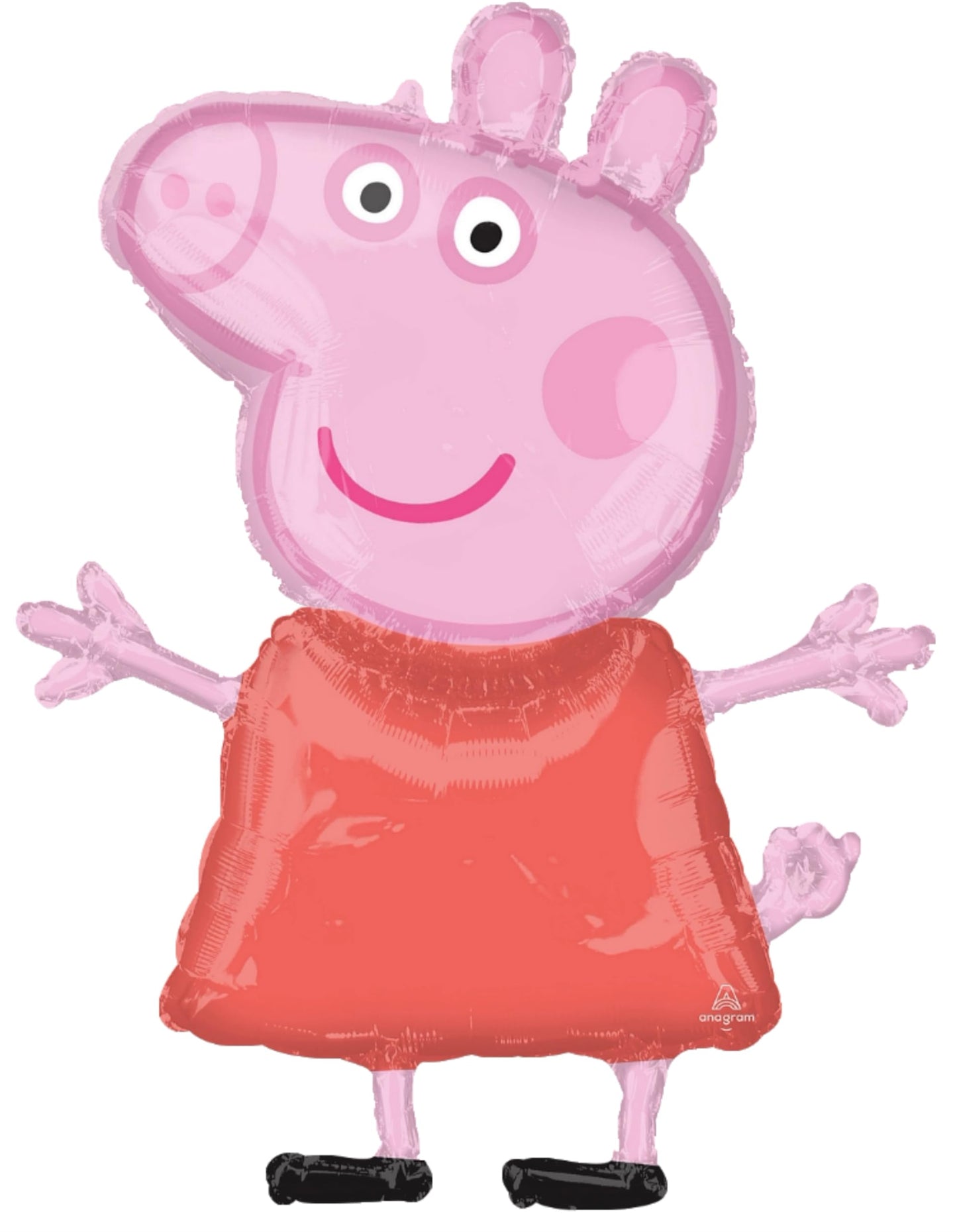 Anagram Peppa & George 3rd Birthday Balloon Bouquet BQ_4283 | 32-inch Peppa, 24-inch George
